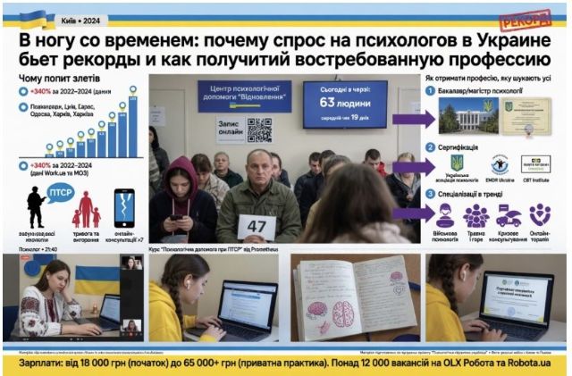 У ногу з часом: чому попит на психологів в Україні б’є рекорди та як здобути затребувану професію