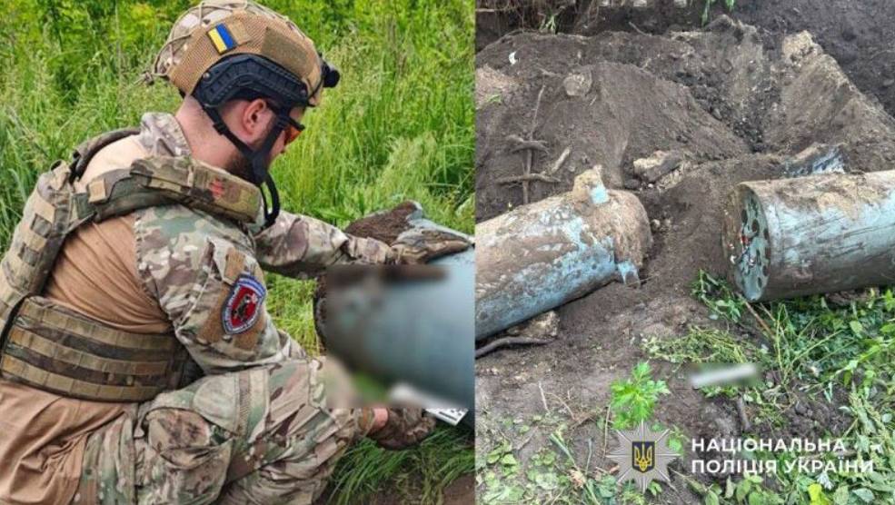 В Полтавской области взрывотехники полиции обезвредили неразорвавшуюся боевую часть российской ракеты