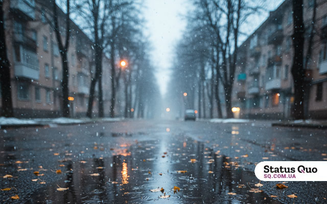 Полтавщина: облачность, дожди и мокрый снег — прогноз на 9–11 декабря